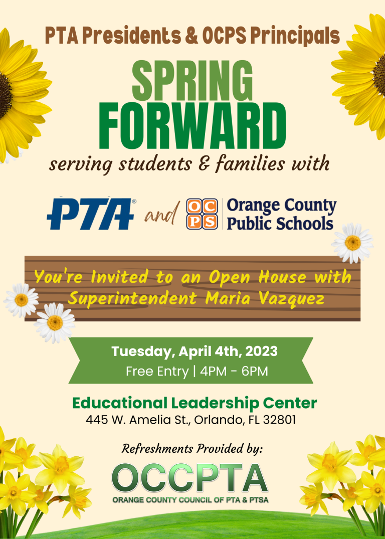 Spring Forward Serving Students with PTA & OCPS